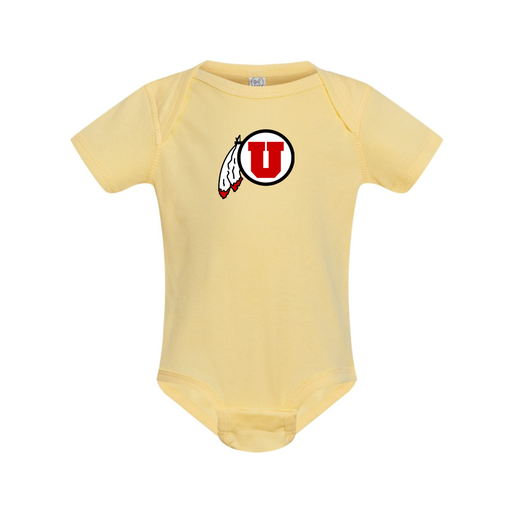 Utah Utes Rabbit Skins Infant Baby Rib Bodysuit